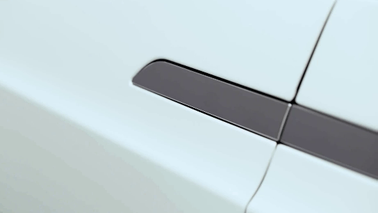 Необычные дверные ручки автомобиля Tesla Model X