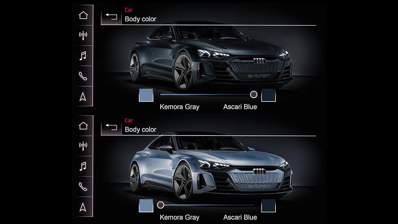 Audi разрабатывает технологию смены цвета кузова автомобиля