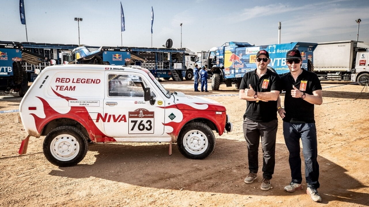 Швейцарская раллийная команда Niva Red Legend Team успешно финишировала в Dakar 2022
